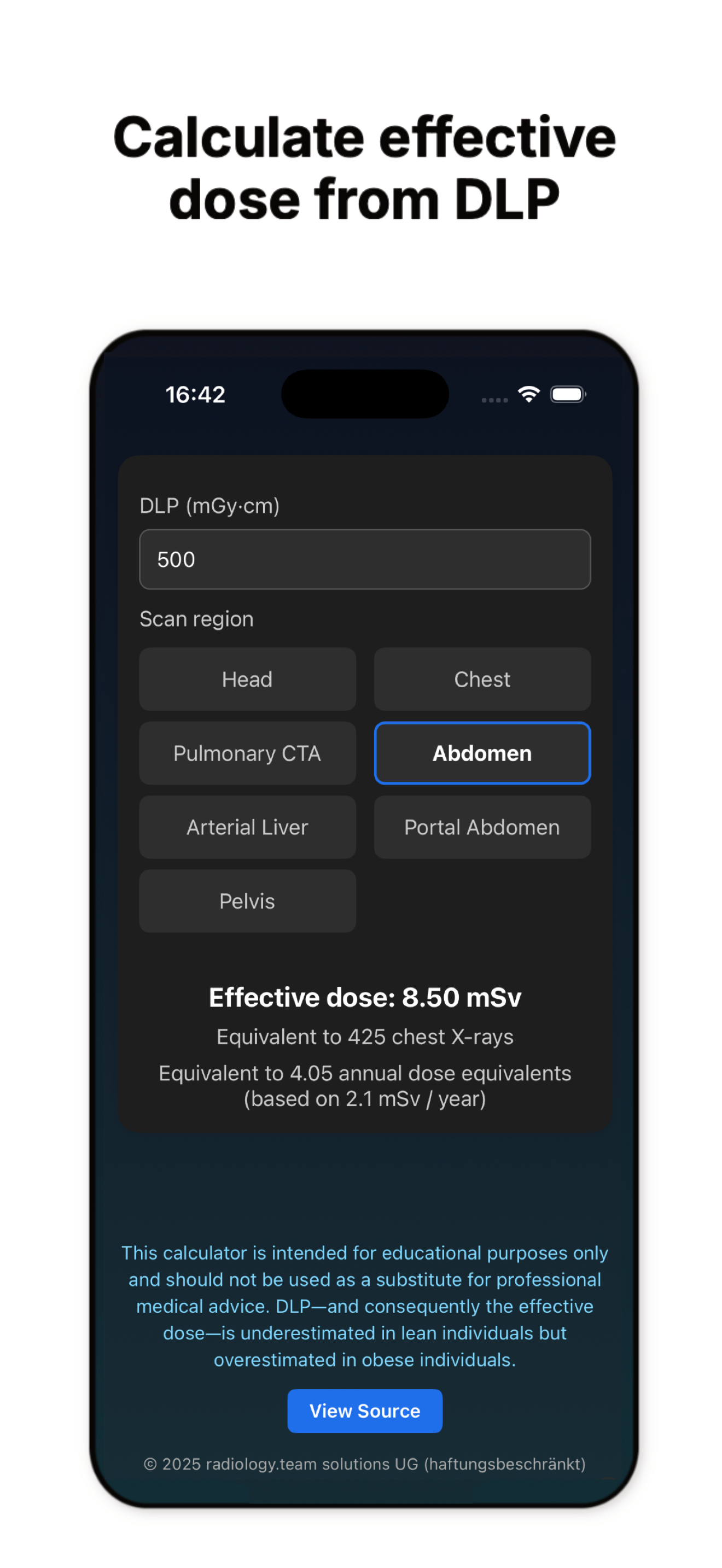 ScanDose App Screenshot